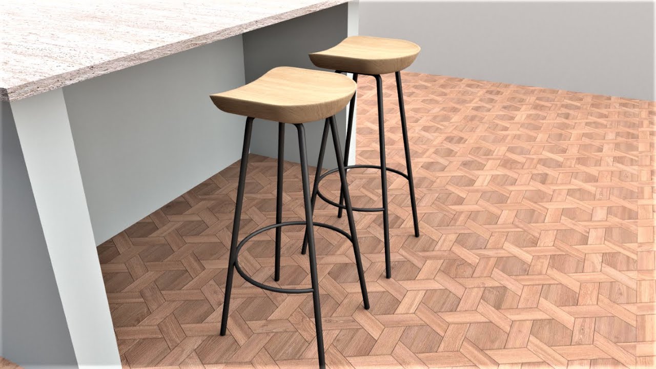 How to make Bar stools in SketchUp YouTube
