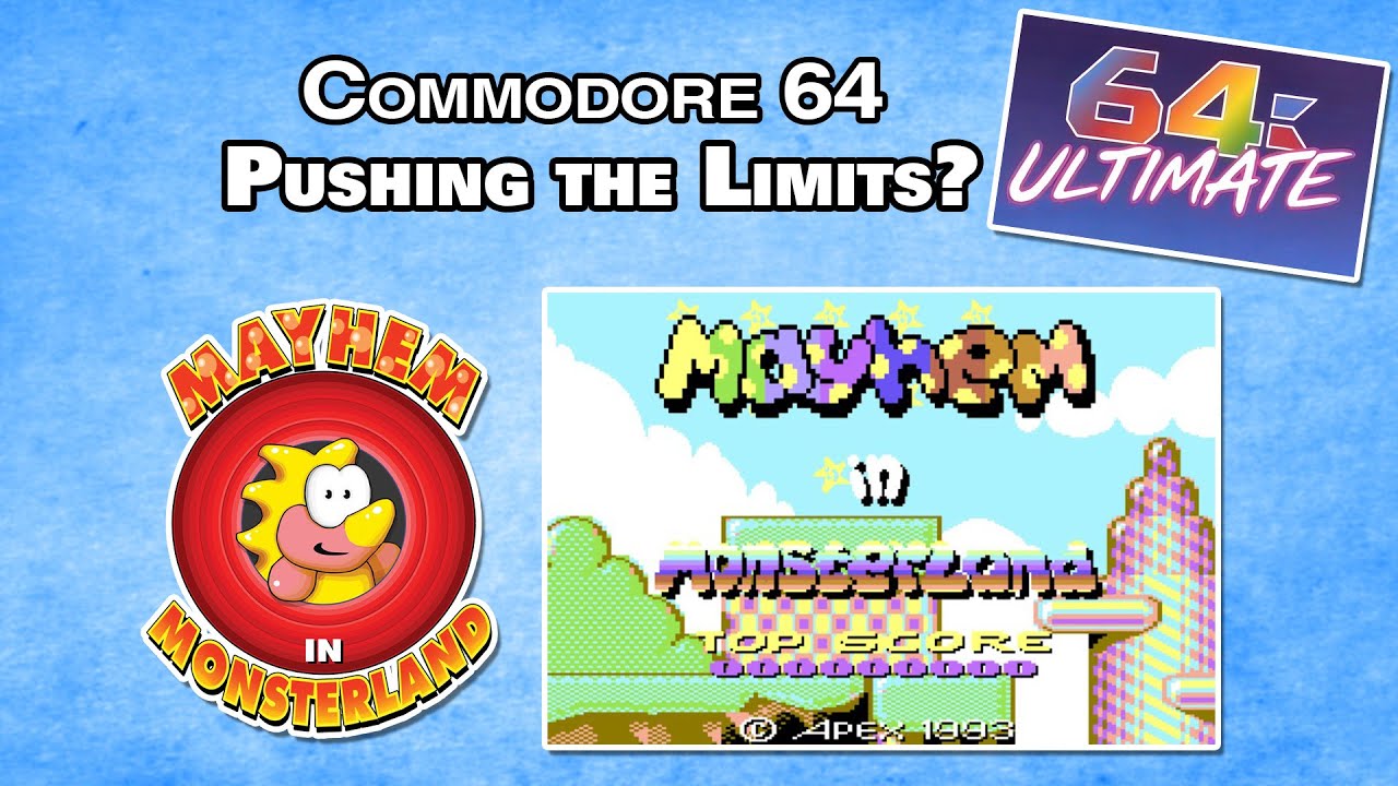 Commodore 64 Pushing the Limits - Mayhem in Monsterland - YouTube