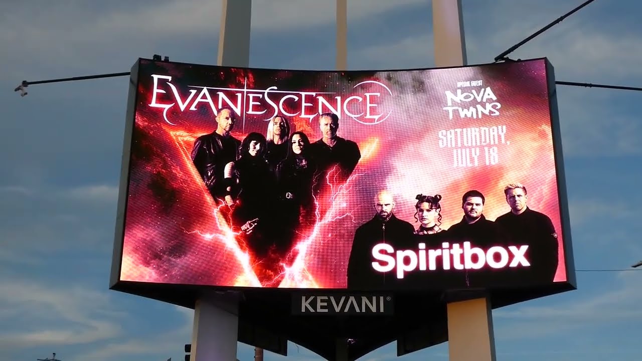 Evanescence Concert Marquee Kia Forum Inglewood California USA January 17, 2026