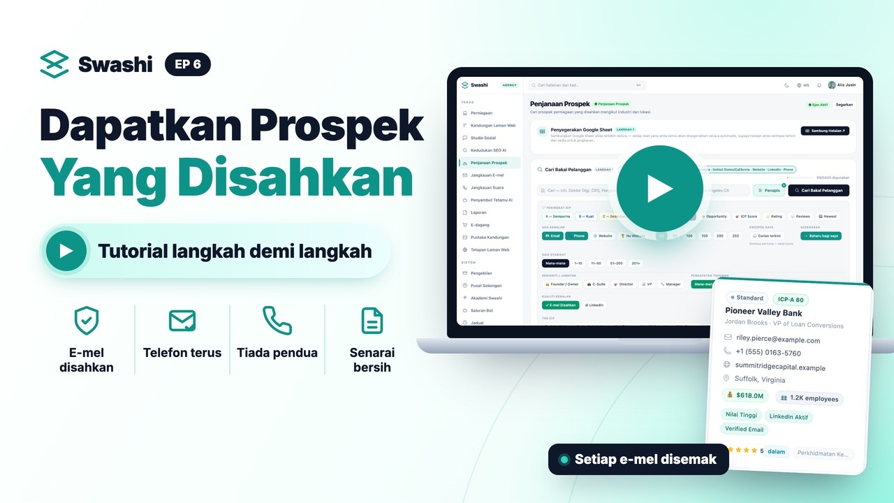 Cara Mendapatkan Lead Disahkan dengan Swashi