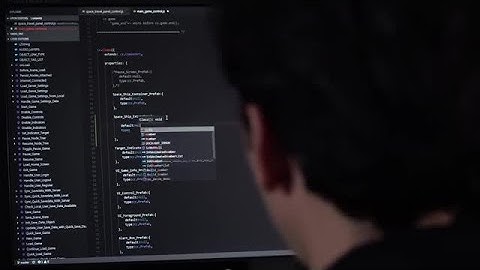 Developer Coding Stock Video