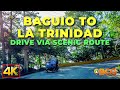 Baguio City La Trinidad Drive | 4K Drive from Baguio City to La Trinidad Scenic Route