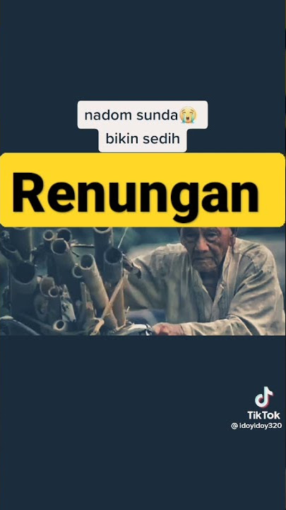 NADOM SUNDA bikin sedih #shorts #shortvideo