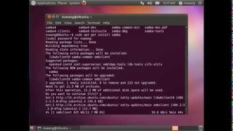 Install Samba to Ubuntu 11.04