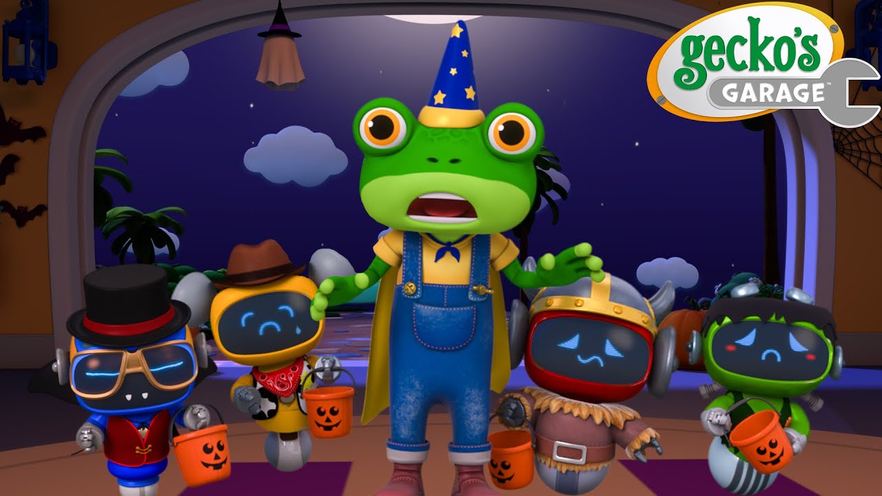 Play: Gecko's Halloween Hunt: a spooky-but-safe Gecko's Garage compilation