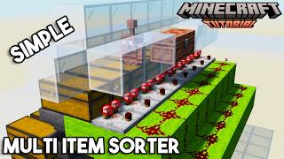 Copper Golem Multi Item Sorter | Minecraft 26.1 Redstone Tutorial