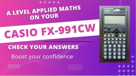 Casio fx-991CW A Level Applied Maths Calculator Tutorial #statistics