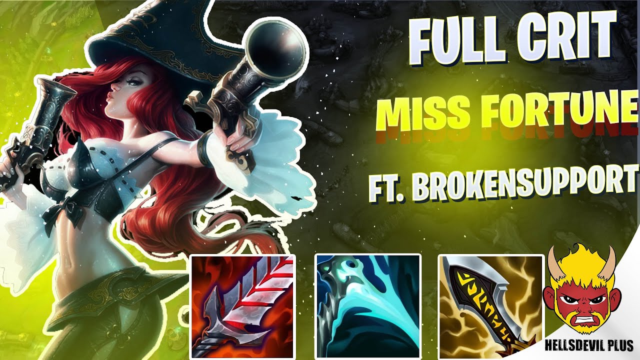 FULL CRIT MISS FORTUNE FT. BROKEN SUPPORT - Wild Rift HellsDevil Plus Gameplay