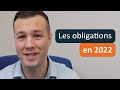 Rendement des obligations en 2022