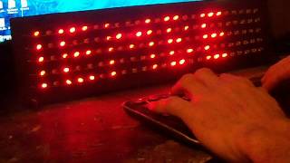 Scrolling Message Board / LED Array(Nerdkits LED array I built, shown running the standard program., 2012-04-09T07:51:37.000Z)