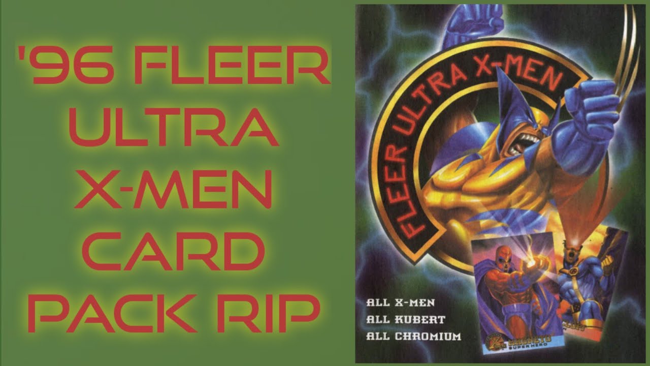 '96 Fleer Ultra X-Men Card Pack Rip 