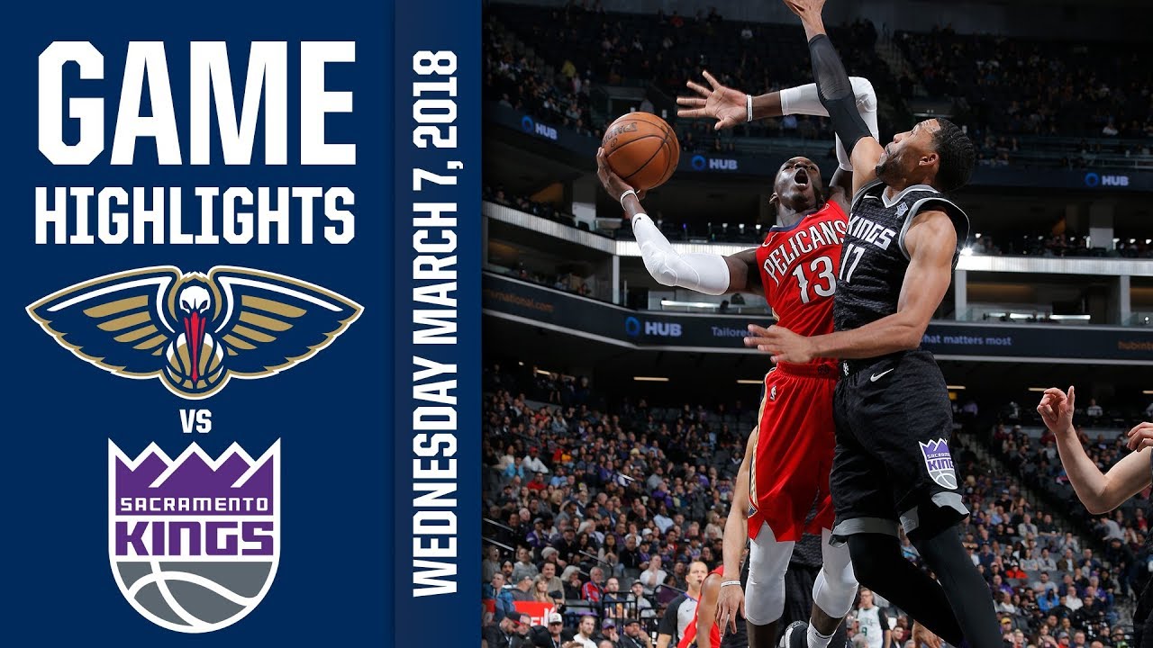 lonzo ball injury Pelicans Highlights vs. Kings - 3/7/18