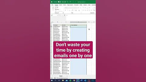Create Multiple emails in excel #excel #exceltricks exc #excel