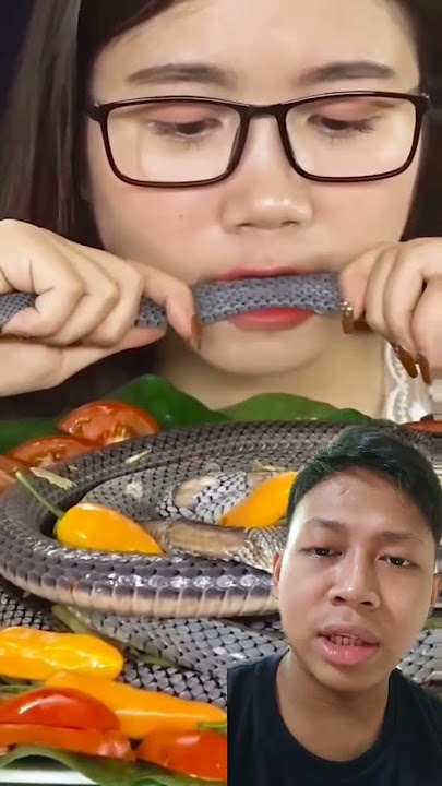 mukbang ular #reaction