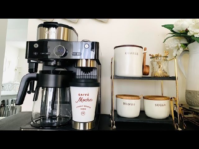 Ninja CFN601 Espresso & Coffee Barista System, Single-Serve Coffee &  Nespresso Capsule Compatible, 12-Cup Carafe, Built-in Frother, Espresso