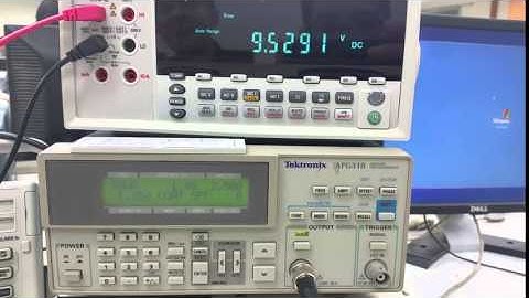 Square wave measured with digital multimeter at DC