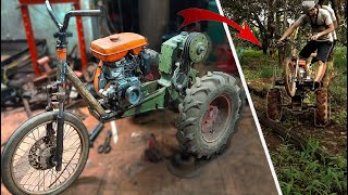 Make a 3wheeled vehicle from an old tractor gearbox