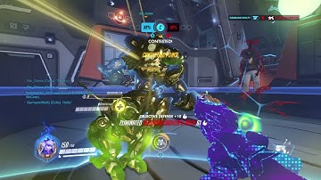 Echo TEAM kill (Reinhardt, Mercy & Lúcio, DVa & Mccree, Genji) :3