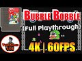 Bubble Bobble Playthrough | 4K 60FPS | Video Games 101