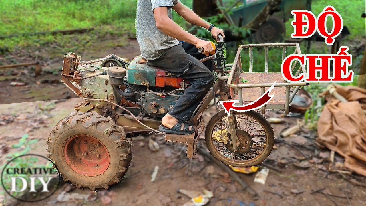 Chế tạo xe công nông 4 bánh phần 1 @CreativeDIY