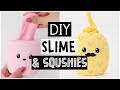 MAKING 4 AMAZING DIY SLIMES & SQUISHIES - Testing NO GLUE Fluffy Slime!