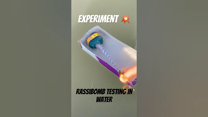 Rassibomb Testing In Water | Diwali Crackers Testing 2025 | #shorts #fireworks #crackers