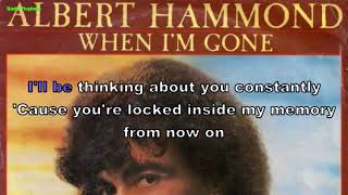 Albert Hammond - When I'm gone (Instrumental, BV, Lyrics, Karaoke)