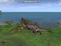 Jurassic Park Operation Genesis Tyrannosaurus Vs Spinosaurus Shorts 