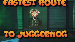 Quickest Route To Juggernog Tuff Nuff Zombies In Spaceland Youtube