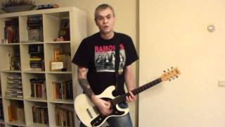 Video thumbnail of "RAMONES - Spiderman guitar cover (remake)"