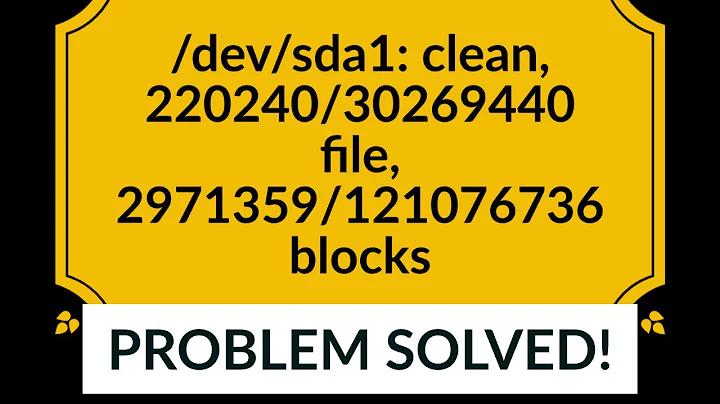 /dev/sda1: clean, 220240/30269440 file, 2971359/121076736 blocks