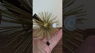 Gold Spike Sphere: Mid-Century Shelf Decor | 4” Starburst Accent #shorts