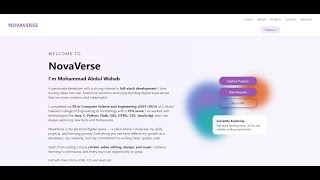 CS50 Final Project – NovaVerse