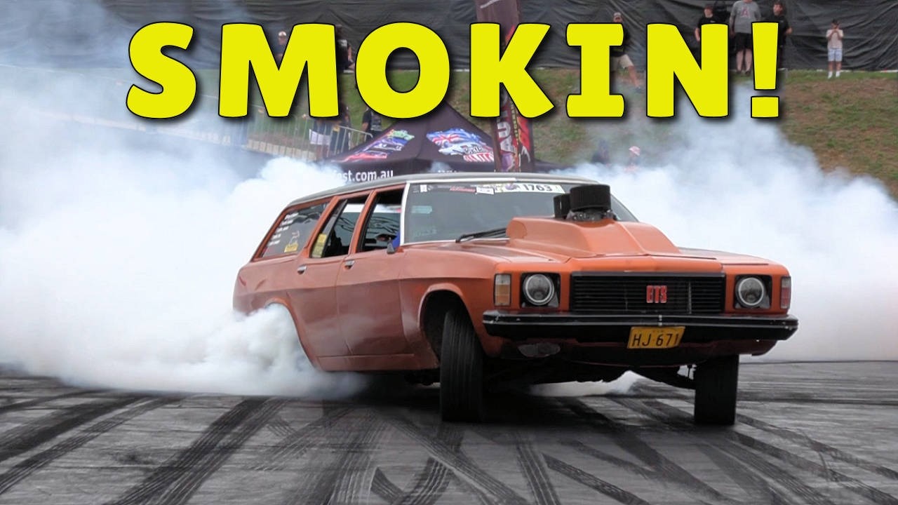 Smoking Good Time with Grab A Flag at Bathurst Autofest!