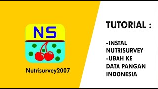 Cara Instal Nutrisurvey dan ubah Data pangan Indonesia / How to Install Nutrisurvey2007 screenshot 3