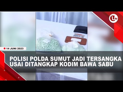 ANGGOTA POLISI POLDA SUMUT JADI TERSANGKA USAI BAWA S*BU SEBERAT 66 GRAM | U-NEWS