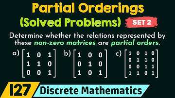 Partial Orderings (Solved Problems) - Set 2