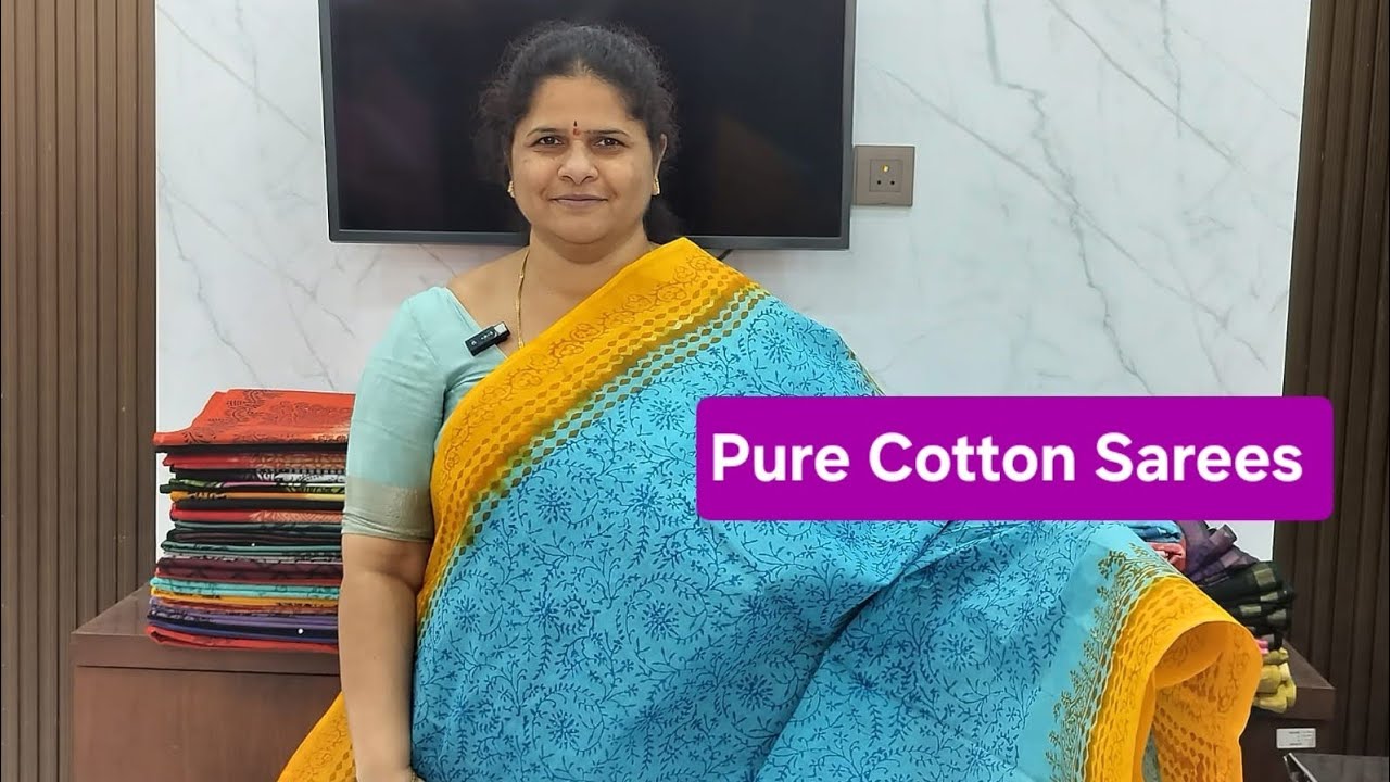 Pure Cotton Sarees | Saritha Reddy Sarees | Free shipping allover India