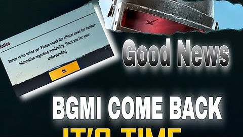 𝐆𝐎𝐎𝐃 𝐍𝐄𝐖𝐒, 𝐅𝐢𝐧𝐚𝐥𝐥𝐲 𝐁𝐆𝐌𝐈 𝐂𝐎𝐌𝐄 𝐁𝐀𝐂𝐊 𝐒𝐎𝐎𝐍  Server is not online yet.  #𝐛𝐠𝐦𝐢𝐜𝐨𝐦𝐞𝐛𝐚𝐜𝐤