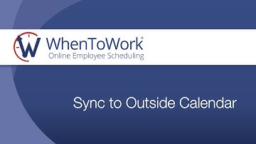 Sync to Outside Calendars