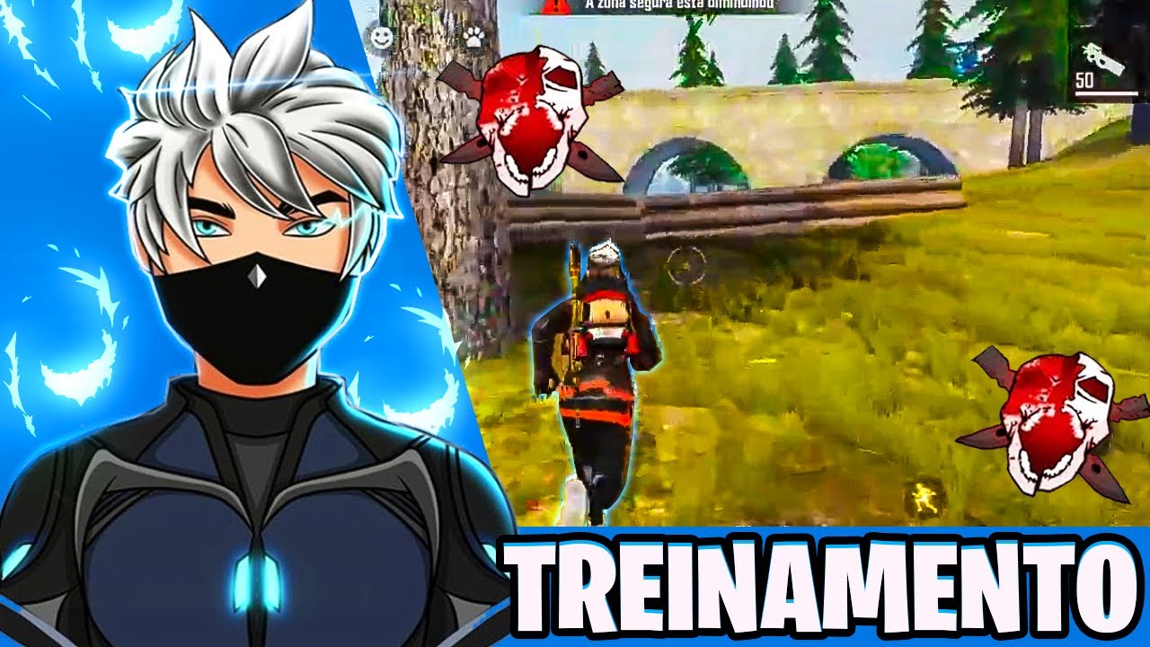 TREINAMENTO FREE FIRE JOGANDO COM OS BOTx - YouTube