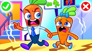 Earthquake Safety Song 😱🏃 And More Safety Rules 🚨 II Kids Songs by VocaVoca Friends 🥑