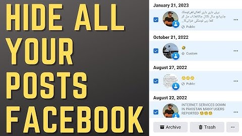 [2023] How to hide all your Facebook posts in one click without deleting?