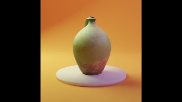 Green Vase - 3D Photoscan Model - Free Vicube Community Asset - Blender