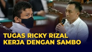 Tugas Ricky Rizal Selama Kerja Bareng Ferdy Sambo, Ditugaskan Khusus di Magelang Jaga Anak