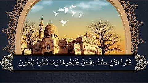 سوره البقره الصفحه 10 مكتوبه تلاوه الشيخ / محمد صديق المنشاوى