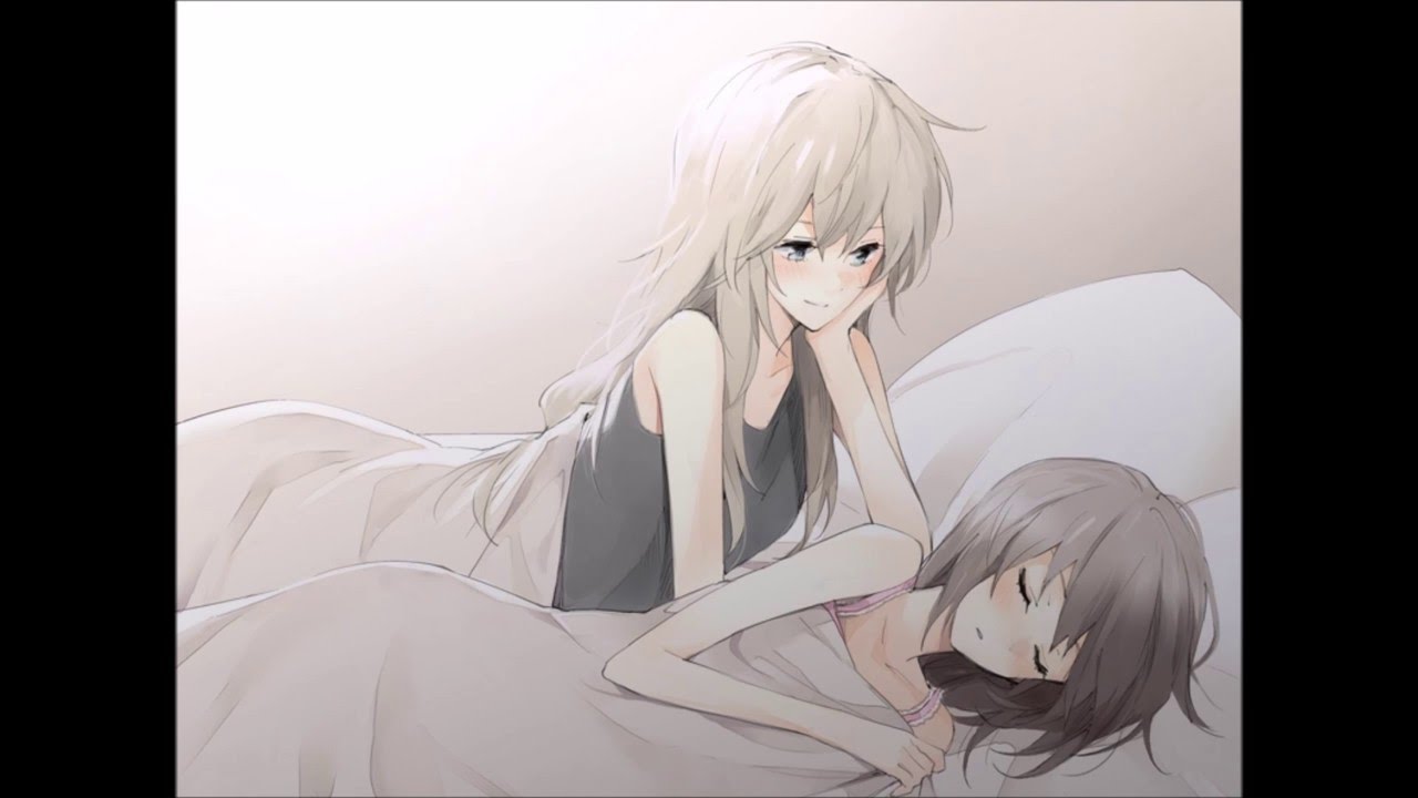 Yuri 3d 18. Kodoku ni Kiku Yuri / одинокая Лилия. Юри в кровати. Две тян в кровати.