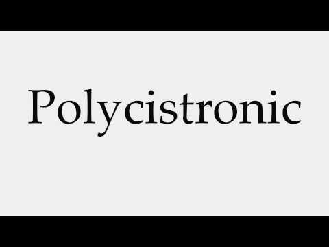 How to Pronounce Polycistronic