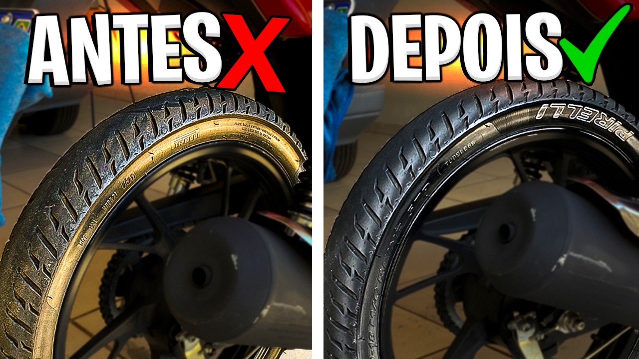 Você Está Limpando o Pneu da Moto ERRADO! Veja o Jeito Certo 🚨