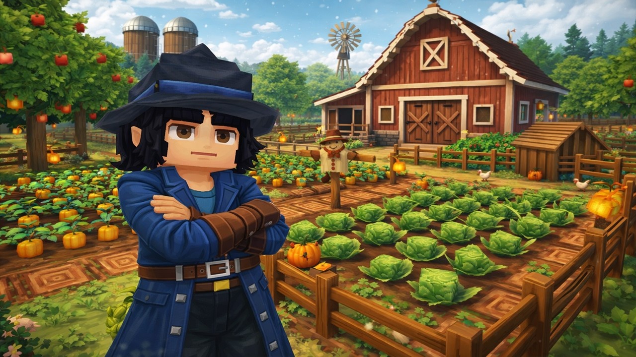 Construimos Nuestra Propia granja Personalizada HYTALE (time lapse)